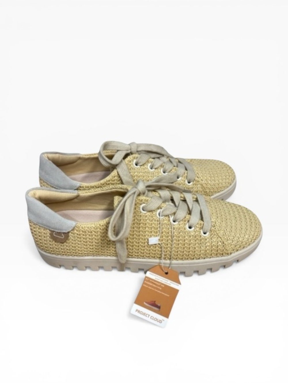 NWT Project Cloud PAISLEY Women Sneaker Vegan Leather Lightweight Black Size 8